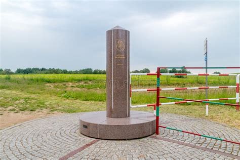 Border Point of Three Countries. Border of Poland, Lithuania and Russia ...