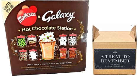 Maltesers Galaxy Hot Chocolate Station With Mini Marshmallow Chocolate Sprinkles Gift Set
