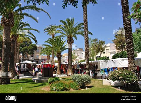 Open Air Saturday Craft Market Plaza Explanada Mahon Menorca