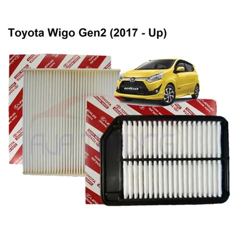 Combo Air Filter And AC Filter For Toyota Wigo Gen2 2017 UP Lazada PH