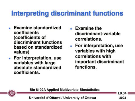 PPT Lecture 9 Discriminant Function Analysis DFA PowerPoint