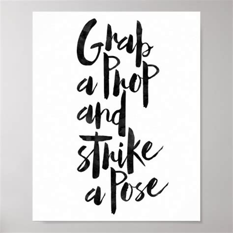 Grab A Prop And Strike A Pose Poster Au