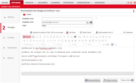 Assistance Relation Client Dmc Comment Faire Une Diffusion Email