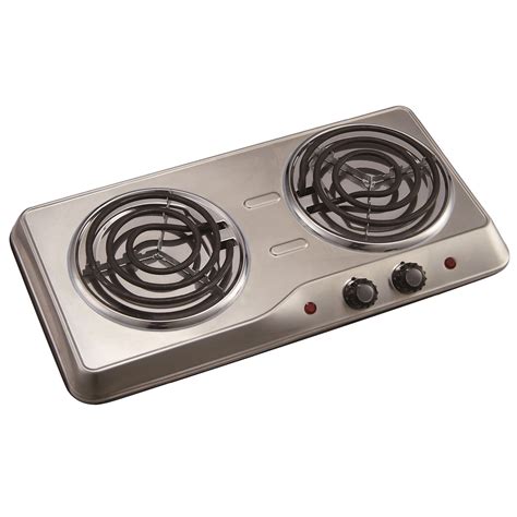 W Stainless Steel Housing Electric Hot Plate Hob With Double Solid Hotplates China Stove