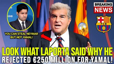 BREAKING JOAN LAPORTA HAS FINALLY BROKEN HIS SILENCE WHY BARCELONA