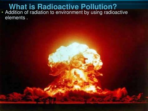 Radioactive Pollution