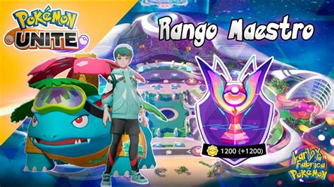 Como Subir a Rango Maestro en Pokémon Unite solo en 3 días jugando