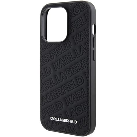 Karl Lagerfeld Quilted K Pattern Iphone Pro Black