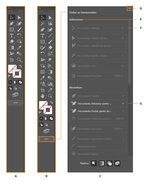 Explorar A Barra De Ferramentas No Illustrator