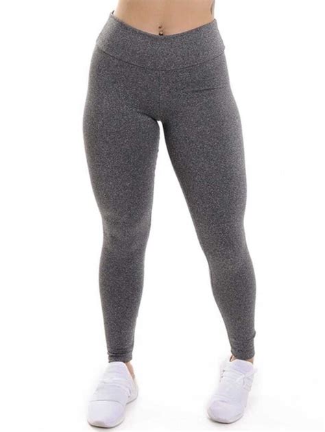 Calça Legging Feminina Cintura Alta Leg Suplex Fitness Grossa Academia