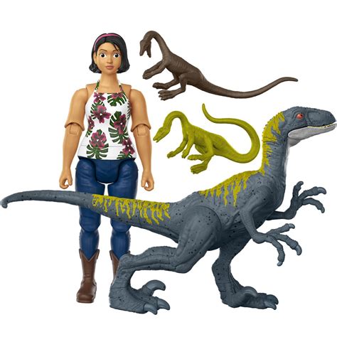 Jurassic World Camp Cretaceous Brooklynn Monolophosaurus Human Dino Pack With Action Figures