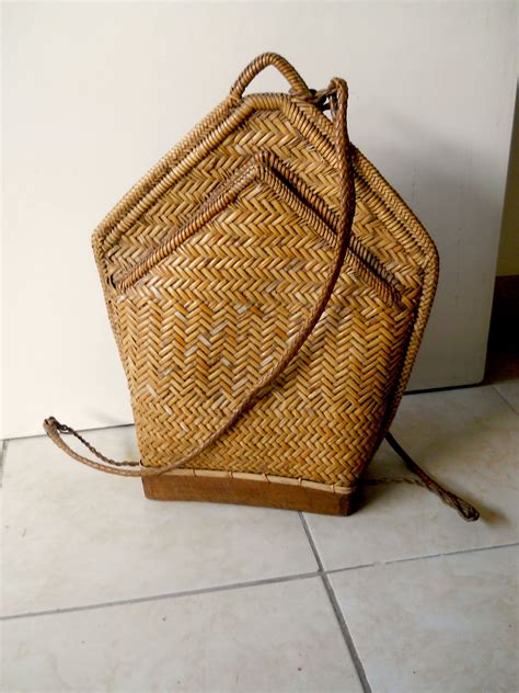 Native Rattan Bag From Baguio From 1994 Bags Rattan Bag Burlap Bag