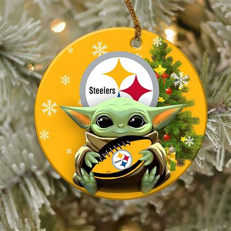 Pittsburgh Steelers Baby Yoda NFL Christmas Ornaments – Musicdope80s.com