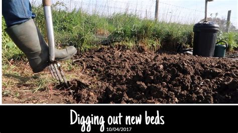 Digging Out New Beds In The Kitchen Garden Allotment Plot Youtube