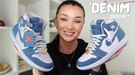 お洒落 NIKE WMNS AIR JORDAN 1 RETRO HIGH DENIM kids nurie