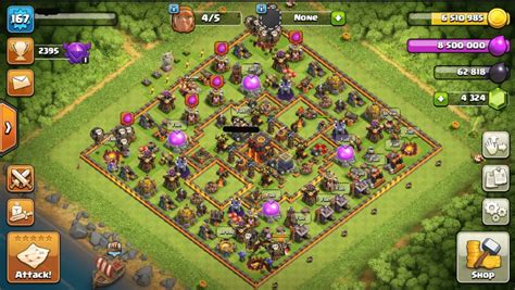 Max town hall 10 l all lava walls l linked to ios and android l 5k gems ...