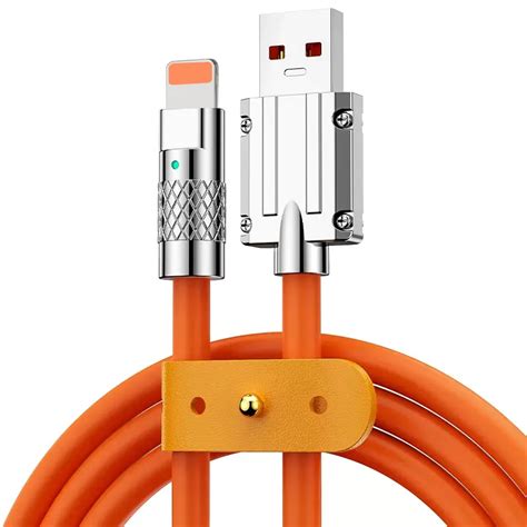 Original Usb Liquid Silicone Cable Metal 6a Type C Fast Charge Cable