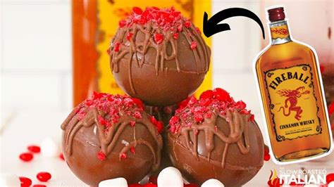 6 Ingredient Fireball Hot Chocolate Bombs Diy Joy