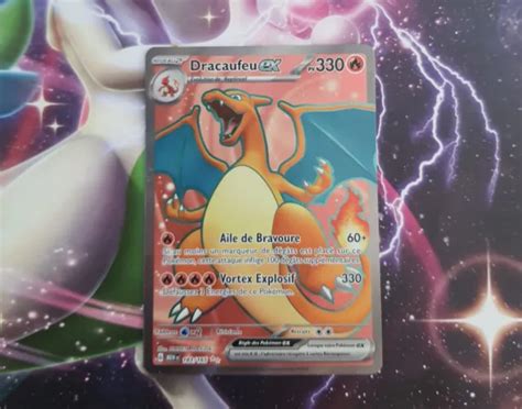 CARTE POKEMON DRACAUFEU Ex Neuve 183 165 EV Ecarlate Et Violet 151 Fr