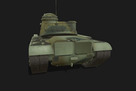 D Model Tank M Patton Vr Ar Low Poly Cgtrader