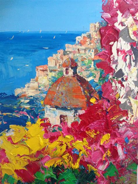 Amalfi Coast Painting at PaintingValley.com | Explore collection of ...