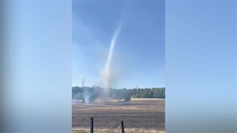 Rare Dust Devil Caught On Camera In County Durham Itv News Tyne Tees