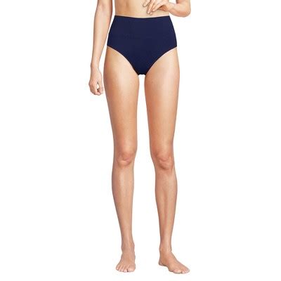 Lands End Women S Chlorine Resistant Pinchless High Waisted Bikini