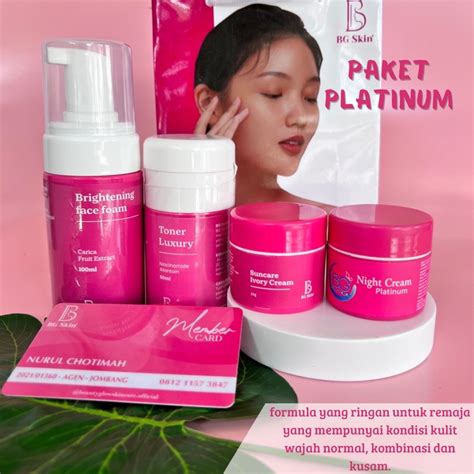 Jual Paket Platinum Bg Skin Beauty Glow Skincare Remaja Shopee