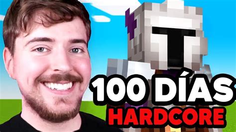 Sobreviví 100 días en Minecraft Hardcore YouTube