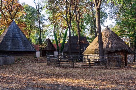 Authentic Peasant Settlements Exhibiting Traditional Romanian Village