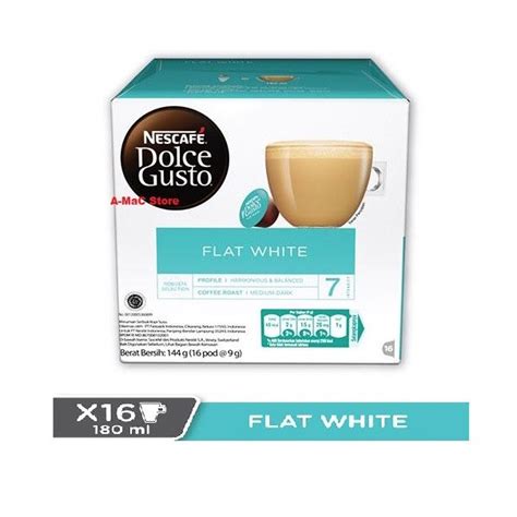 Jual Nescafe Dolce Gusto Capsule Flat White 1 Box Kapsul Kopi Shopee