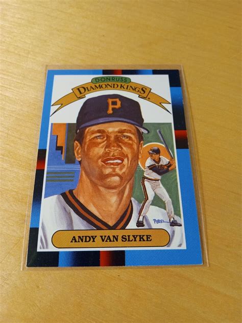 Donruss Andy Van Slyke Pittsburgh Pirates Diamond Kings Card