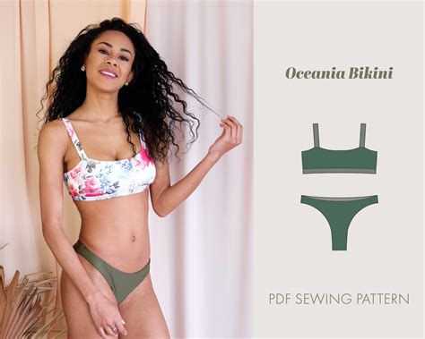 Bikini Pdf Sewing Pattern Women Swimsuit Pattern Bikini Etsy