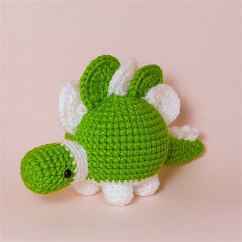 Amigurumi Estegossauro Cole O Desk Dinos Feito Em Croche