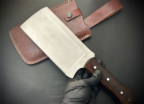 Custom Made Carbon Steel Large Meat Cleaver Knife Jayger
