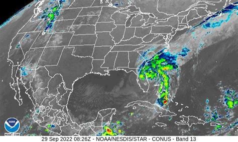 Hurricane Ian: Satellite images show Category 1 storm near Carolinas