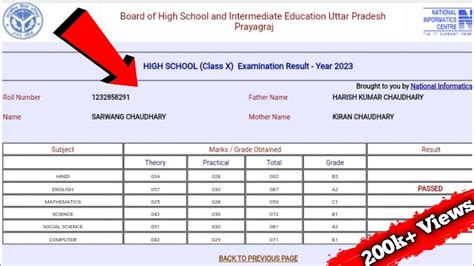 Up Board 2023 Result Check Up Board Ka Result Kaise Check Kare Up