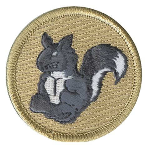 Angry Squirrel Scout Patrol Patch Sew On Classb