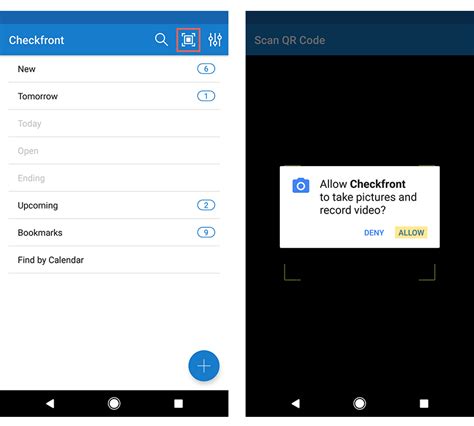 Using The Qr Barcode Scanner In The Android App Checkfront