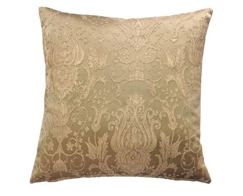 Turkish Pillow Cover with Gold Pattern