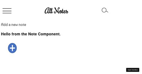Notesapp Codesandbox