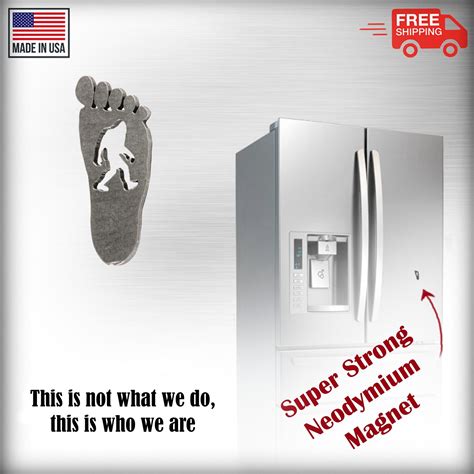 Sasquatch Footprint Magnet, Bookfoot, Yeti, A175 Magnets, Magnetic ...