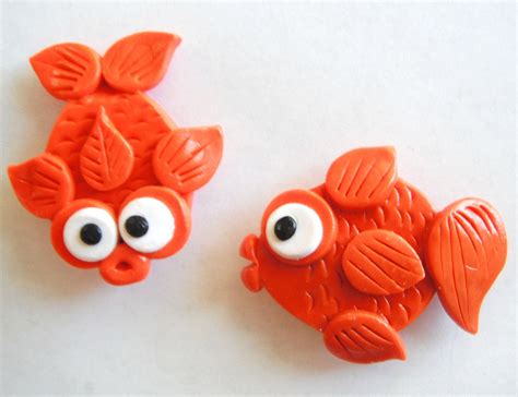 Fish Magnets Clay Magnets Polymer Clay Crafts Polymer Clay Magnet