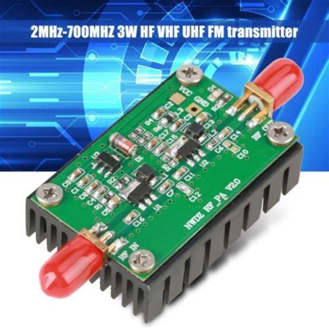 2MHZ 700MHZ 3W HF VHF UHF FM Transmitter RF Power Amplifier For Ham