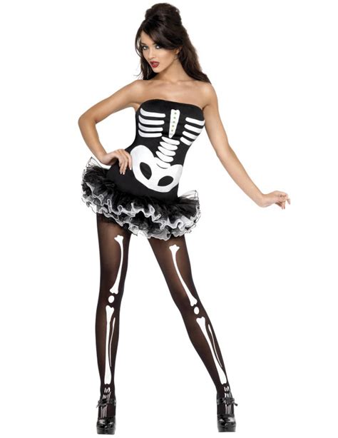 Disfraz Sexy De Esqueleto Para Mujer Ideal Para Halloween Disfraces