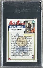 Topps Michael Jordan Gold Parallel Allstar Card Sgc Free