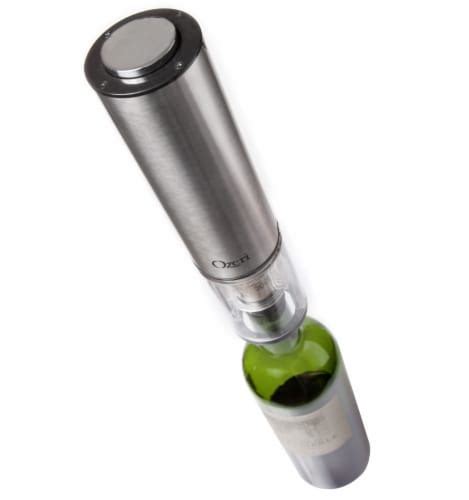 Ozeri Extravo Electric Wine Opener Stainless Steel Auto Activation