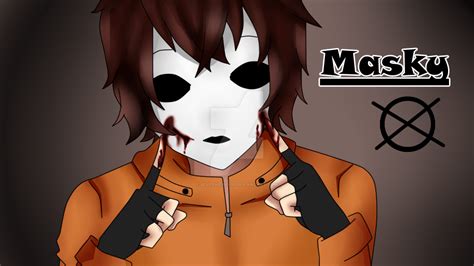 Masky ~ Marble Hornets By Bluecherry01 On Deviantart