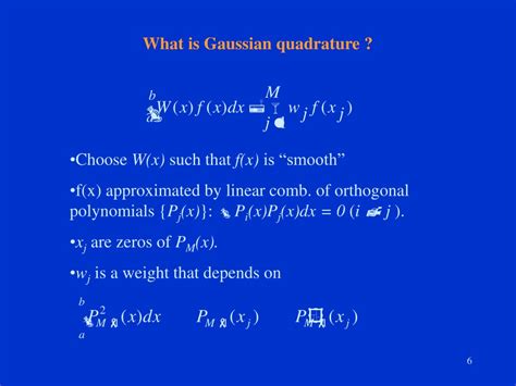 Ppt Use Of Gaussian Integration Quadrature In Stata Alan H Feiveson Nasa Johnson Space