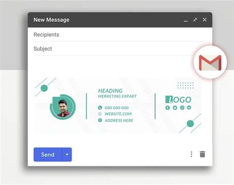 Email Signature Template Email Signature Canva Template Gmail Email